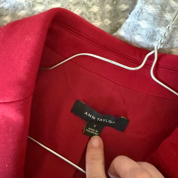 Ann Taylor Red Blazer and Pants Set - Picture 4 of 7